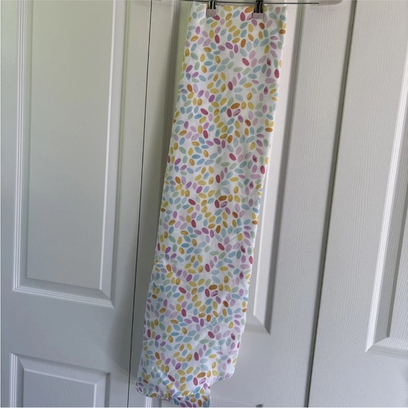 Martha Stewart Other - Martha Stewart Round Tablecloth – 70” White with Colorful Eggs - Easter